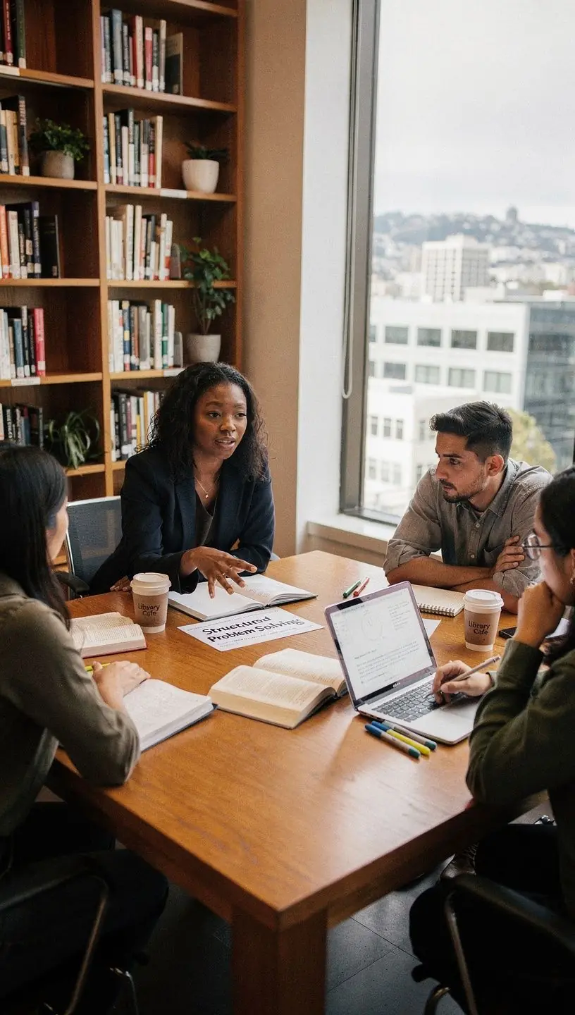 Analyzing complex systems with structured methodologies.