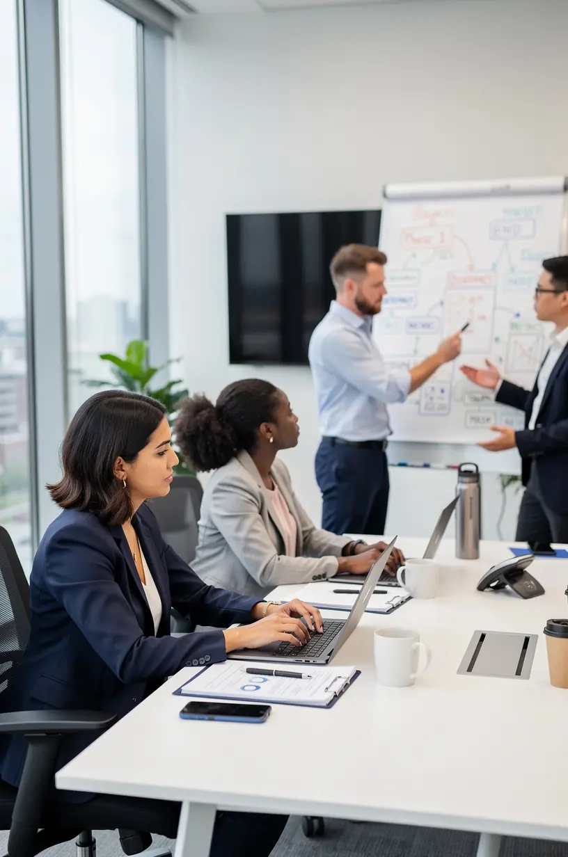 Modern office environment