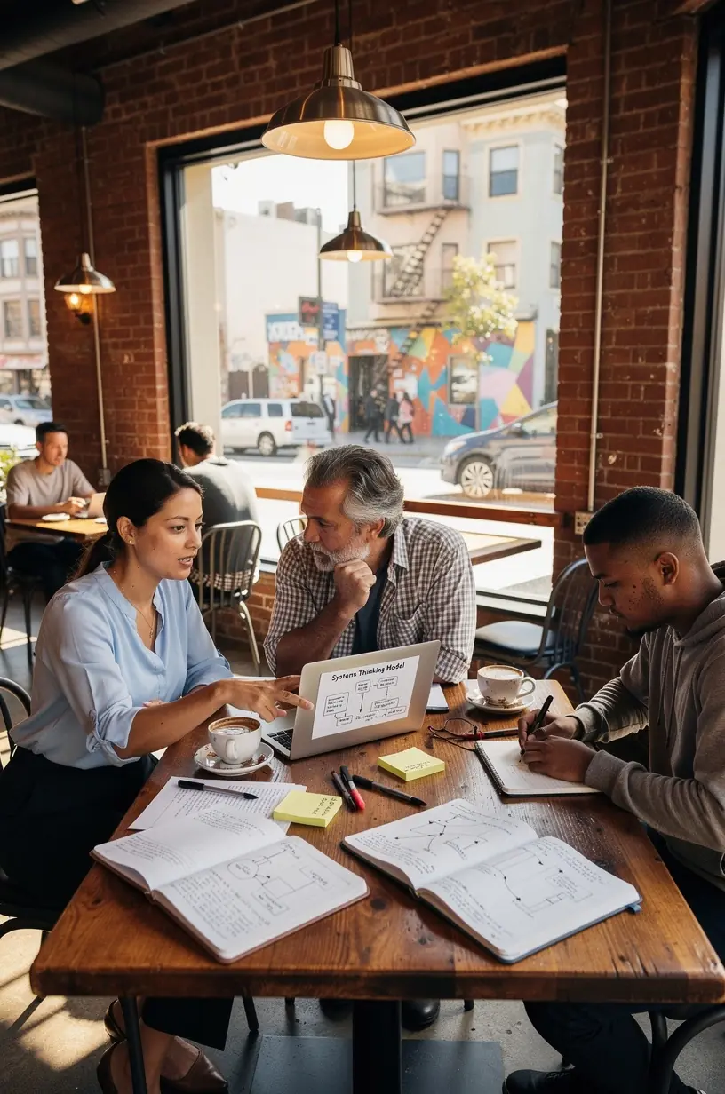 Professional business solutions illustration